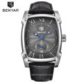 2019 Luxury Brand BENYAR 5114M Men Quartz Sports Watch Military Leather Square Watch Manufacturer